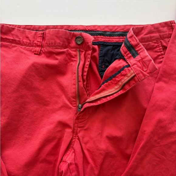 Bonobos Maide Men's Straight Leg Red Pants 34x32 - Picture 2 of 7